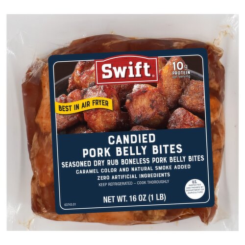 Swift Candied Pork Belly Bites, 16 oz