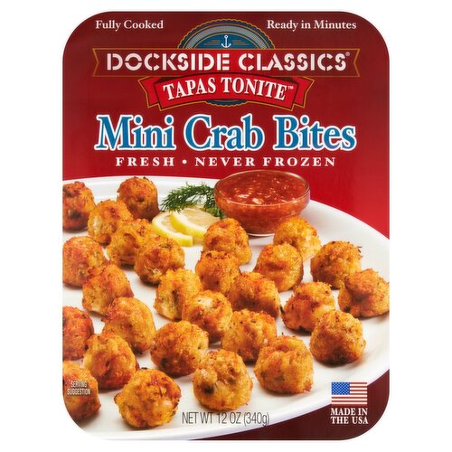 Dockside Classics Tapas Tonite Mini Crab Bites, 12 oz