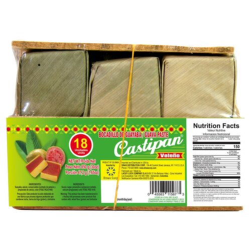 Castipan Guava Paste, 1.65 oz, 18 count