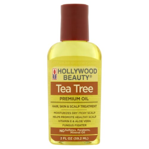 Hollywood Beauty Tea Tree Premium Oil Hair, Skin & Scalp Treatment, 2 fl oz