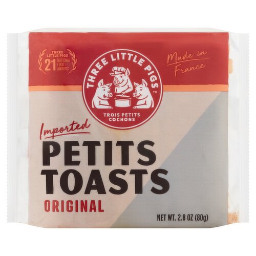 Three Little Pigs Original Petits Toasts, 2.8 oz