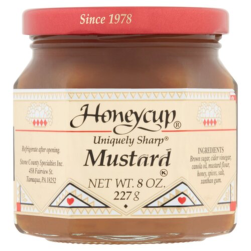 Honeycup Uniquely Sharp Mustard, 8 oz