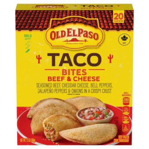 Old El Paso Beef & Cheese Taco Bites, 20 count, 13 oz