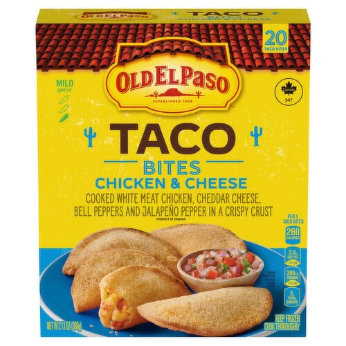 Old El Paso Chicken & Cheese Taco Bites, 20 count, 13 oz