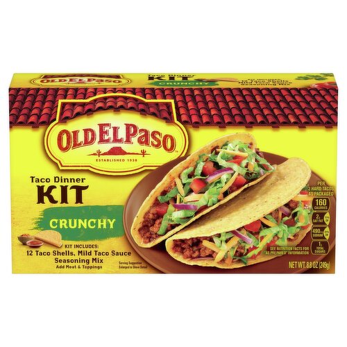 Old El Paso Crunchy Taco Dinner Kit, 8.8 oz