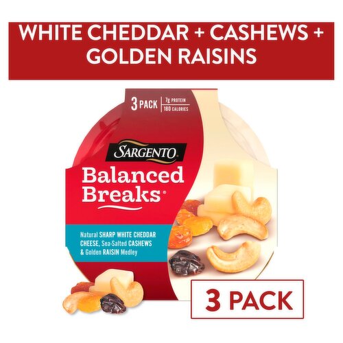 Sargento Balanced Breaks Snacks, 1.5 oz, 3 count