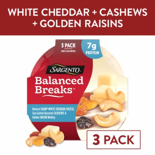 Sargento Balanced Breaks Snacks, 1.5 oz, 3 count