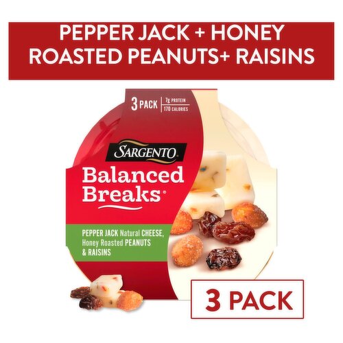Sargento Balanced Breaks Snacks, 1.5 oz, 3 count