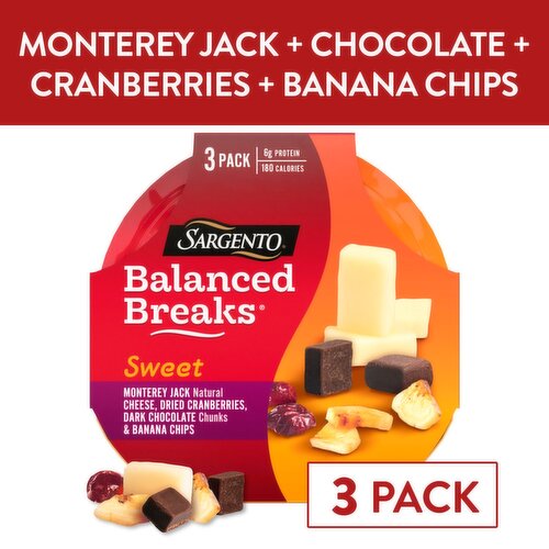 Sargento Balanced Breaks Sweet Snacks, 1.5 oz, 3 count