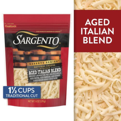 Sargento Reserve Series Shaved 14-Month Aged Parmesan Natural Cheese, 5 oz