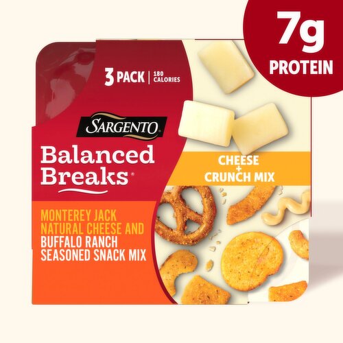 Sargento Balanced Breaks Cheese + Crunch Mix, 1.5 oz, 3 count