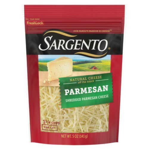 Sargento Fine Cut Parmesan Natural Cheese, 5 oz