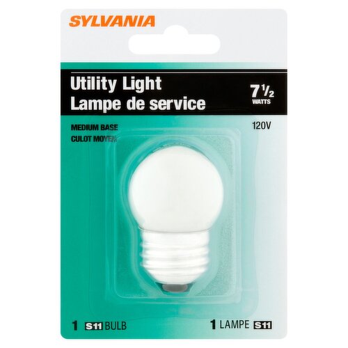 Sylvania 7 1/2 Watts Medium Base Utility Light S11 Bulb