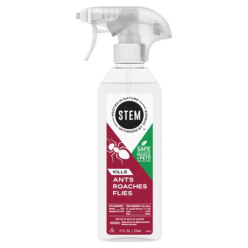 STEM Kills Ants Roaches and Flies Spray, 12 fl oz