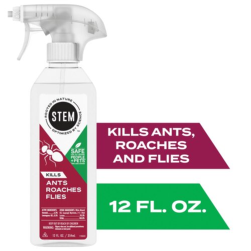 Raid Stem Kills Ants Roaches Flies Spray, 12 fl oz