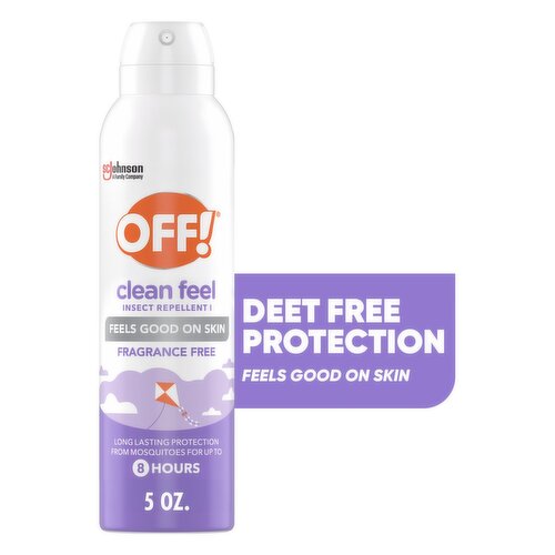 Off! Fragrance Free Clean Feel Insect Repellent I, 5 oz