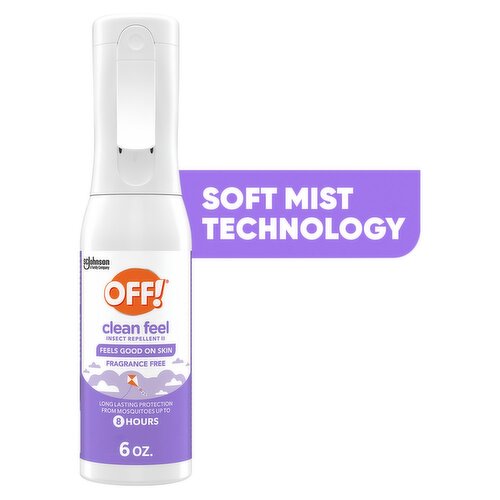Off! Fragrance Free Clean Feel Insect Repellent II, 6 fl oz
