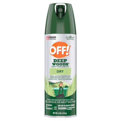 OFF! Deep Woods Dry Insect Repellent VIII, 4 oz