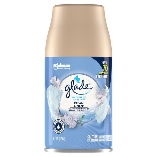 Glade Clean Linen Automatic Spray Refill, 6.2 oz