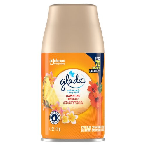 Glade Automatic Spray Refill, Air Freshener, Hawaiian Breeze, 6.2 oz