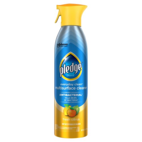 Pledge Everyday Clean Fresh Citrus Antibacterial Multisurface Cleaner, 9.7 oz