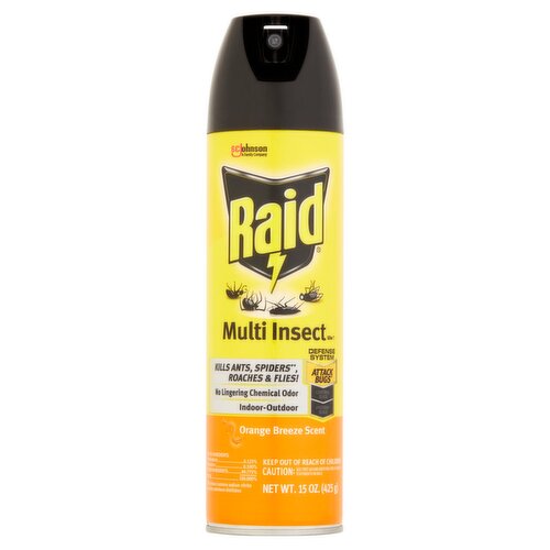 Raid Orange Breeze Scent Multi Insect Killer 7, 15 oz