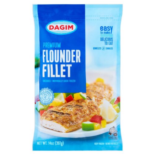 Dagim Premium Flounder Fillet, 14 oz