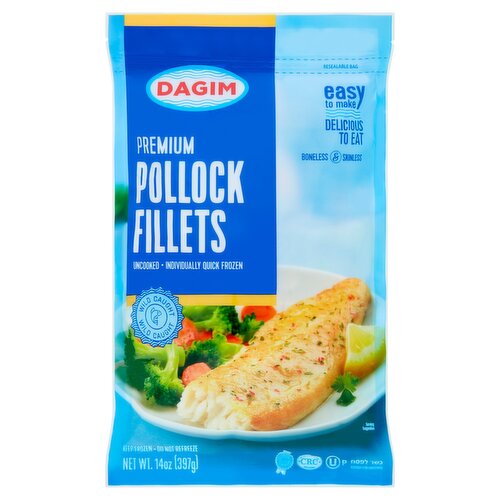 Dagim Premium Pollock Fillets, 14 oz