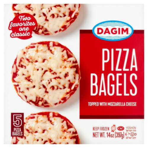 Dagim Pizza Bagels, 5 count, 14 oz