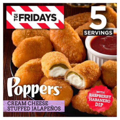 TGI Fridays Poppers Cream Cheese Stuffed Jalapeños, 15 oz