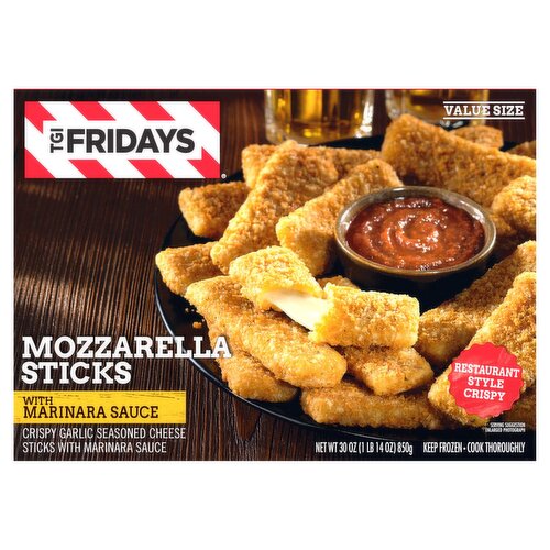 TGI Fridays Mozzarella Sticks with Marinara Sauce Value Size, 30 oz