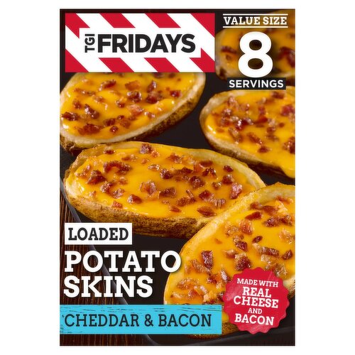 TGI Fridays Cheddar & Bacon Loaded Potato Skins Value Size, 22.3 oz