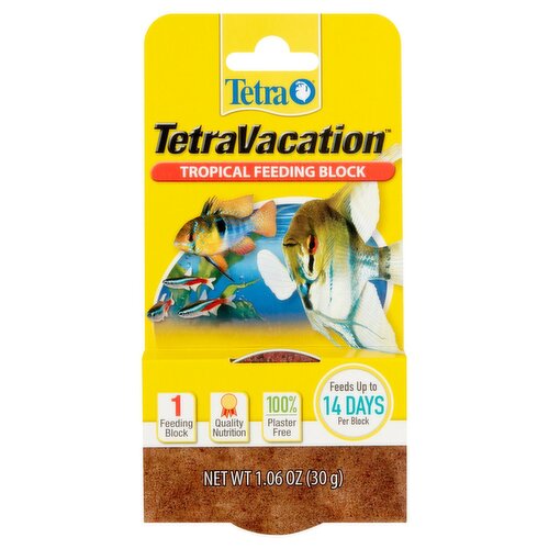 Tetra TetraVacation Tropical Feeding Block Fish Food, 1.06 oz