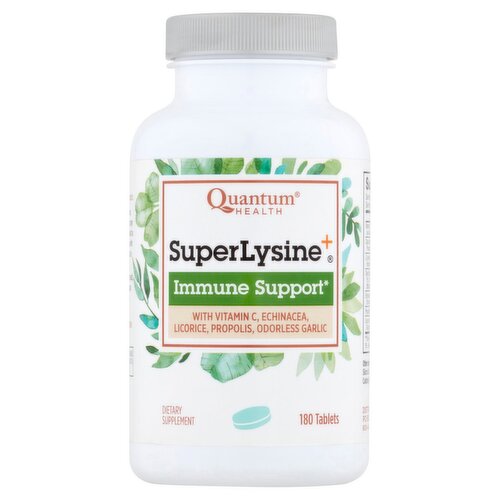 Quantum Health SuperLysine+ Immune Support Dietary Supplement, 180 count