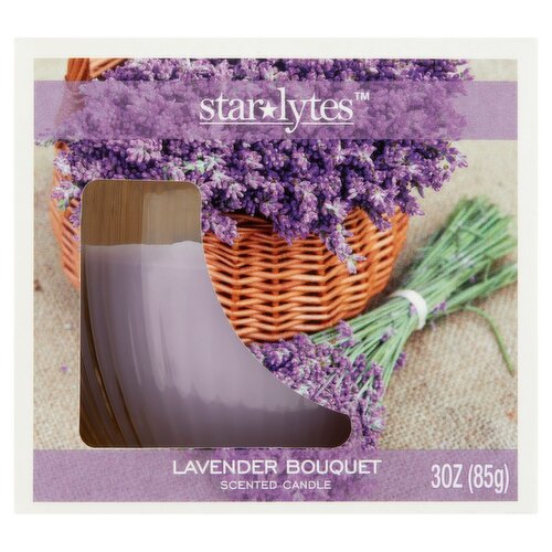 Star Lytes Lavender Bouquet Scented Candle, 3 oz