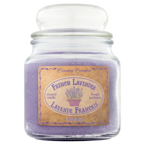 Country Comfort Collection French Lavender Scented Candle, 14 oz