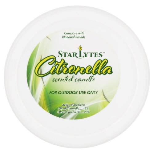 Star Lytes Citronella Scented Candle, 15 oz