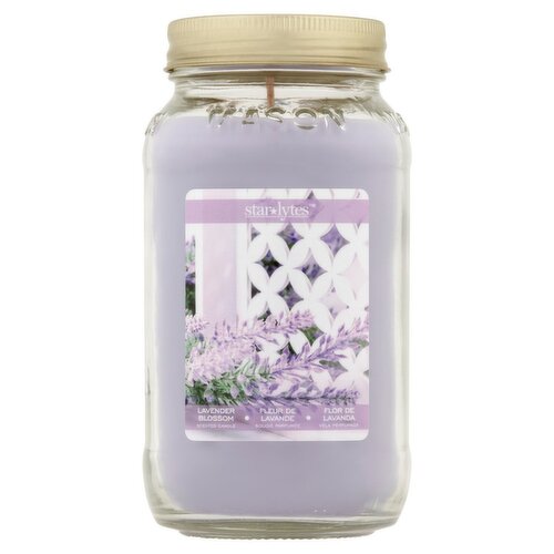 Star Lytes Lavender Blossom Scented Candle, 18 oz