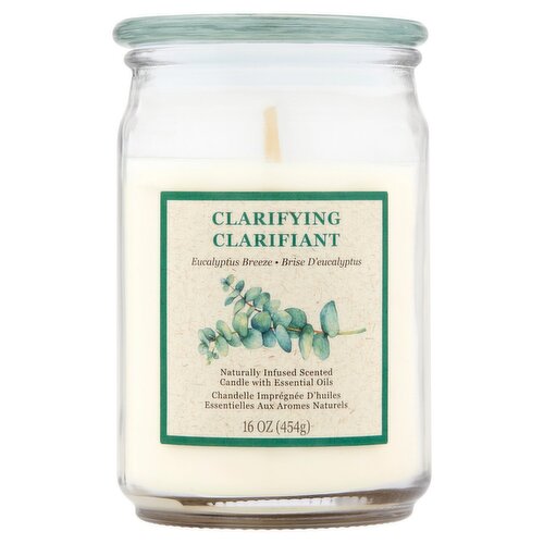 Star Candle Co Clarifying Naturally Infused Scented Candle with Essential Oils, 16 oz