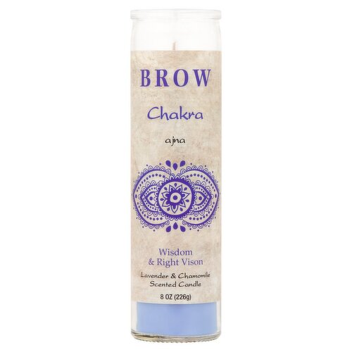 Star Candle Company Brow Chakra Ajna Lavender & Chamomile Scented Candle, 8 oz
