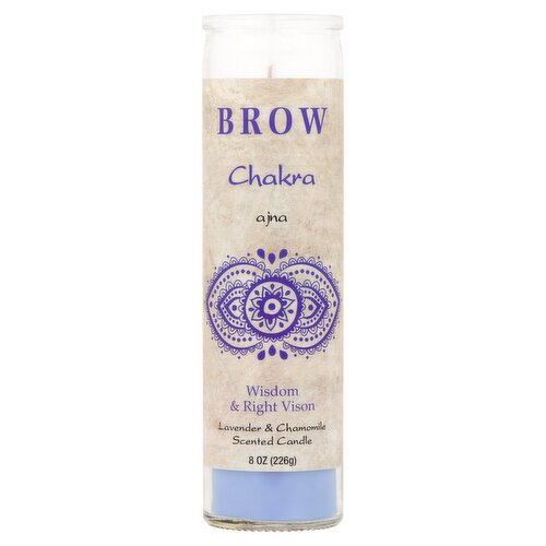 Star Candle Company Brow Chakra Ajna Lavender & Chamomile Scented Candle, 8 oz