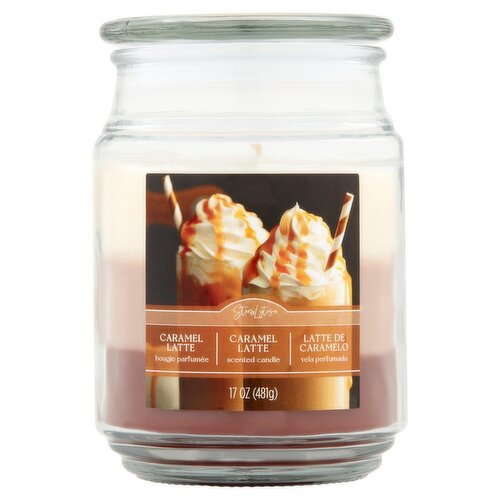 Star Lytes Caramel Latte Scented Candle, 17 oz