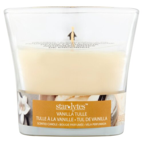 Starlytes Vanilla Tulle Scented Candle, 3.4 oz