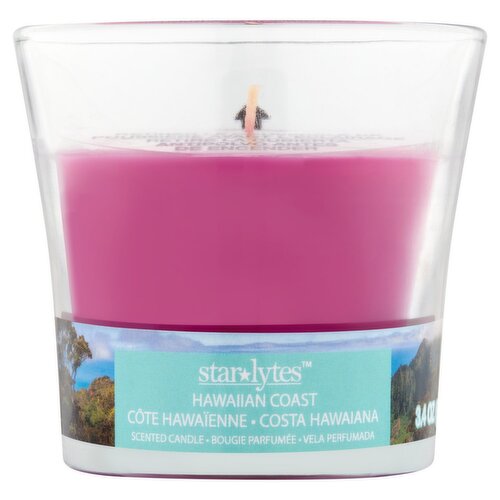 Starlytes Hawaiian Coast Scented Candle, 3.4 oz