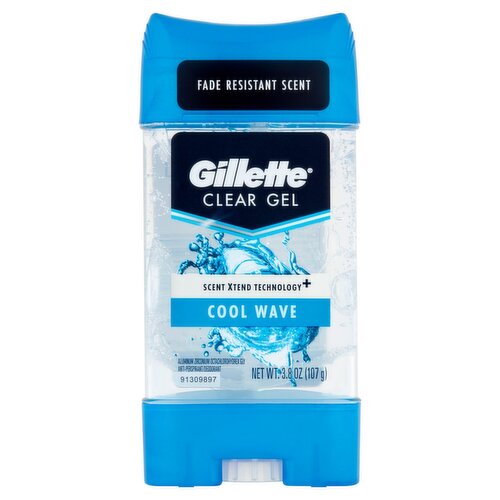 Gillette Clear Gel Cool Wave Anti-Perspirant/Deodorant, 3.8 oz