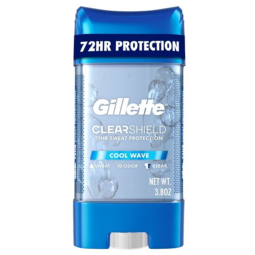 Gillette Clear Gel Antiperspirant and Deodorant for Men Cool Wave Scent 3.8 oz
