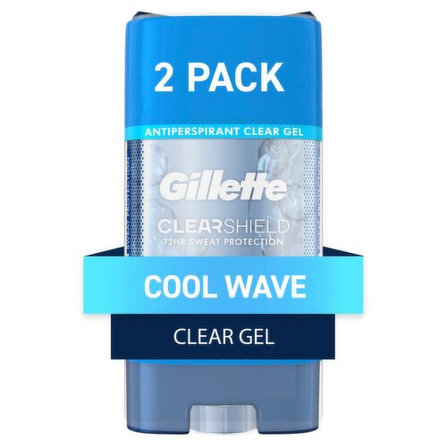 Gillette Clear + Dri-Tech Cool Wave Anti-Perspirant/Deodorant, 3.8 oz, 2 count