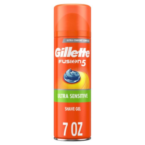 Gillette Fusion5 Ultra Sensitive Shave Gel, 7 oz