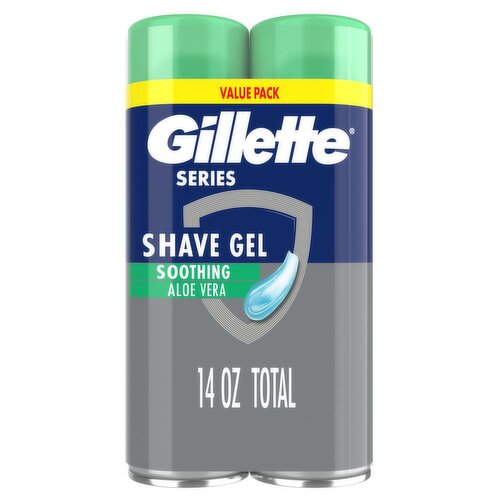 Gillette Series Soothing Shaving Gel for Men, Protects Against 5 Signs of Shaving Irritation, Shave