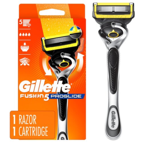 Gillette Fusion5 ProGlide Shield Shaving Razor for Men, 1 Handle, 1 Refill